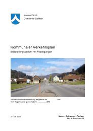 Kommunaler Verkehrsplan - Gemeinde Stallikon