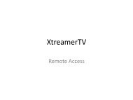 Xtreamer TV Remote Access