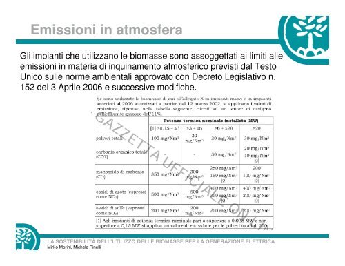 LA SOSTENIBILITÃ DELL'UTILIZZO DELLE BIOMASSE ... - Ingegneria