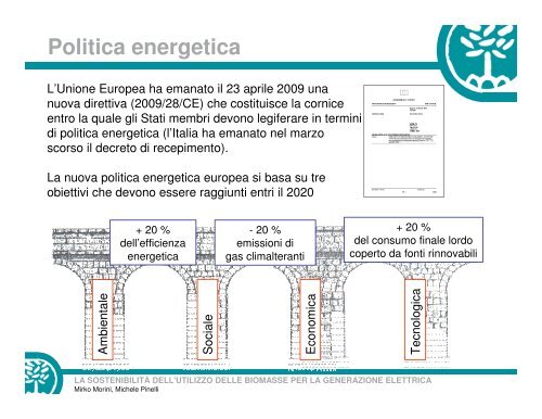 LA SOSTENIBILITÃ DELL'UTILIZZO DELLE BIOMASSE ... - Ingegneria