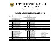elenco laureandi 25 gennaio 2013 - Ingegneria