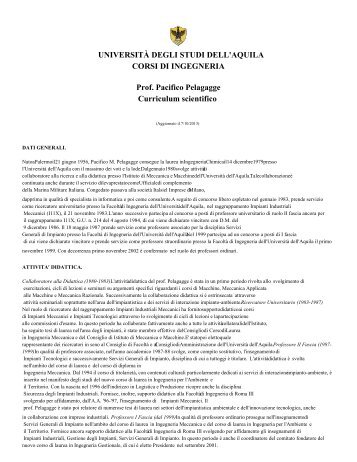 versione stampabile (pdf) - Ingegneria - UniversitÃ  degli Studi dell ...