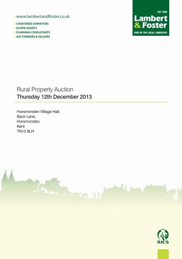 Auction brochure - 12th December 2013 - Expert Agent