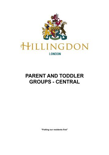 List of Parent and Toddler groups