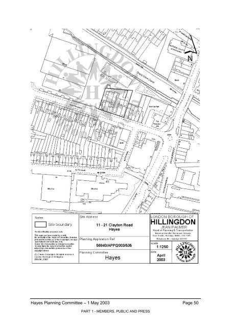 COMMITTEE REPORT PROFORMA - London Borough of Hillingdon