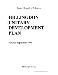 HILLINGDON UNITARY DEVELOPMENT PLAN - London Borough ...