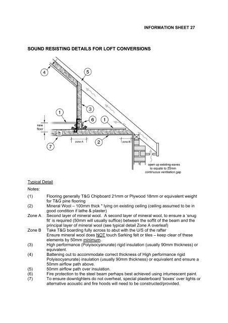 sound resisting details for loft conversions