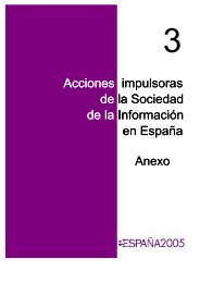 Acciones impulsoras de la Sociedad de la InformaciÃ³n en EspaÃ±a ...
