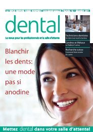Blanchir les dents: une mode pas si anodine - dental suisse