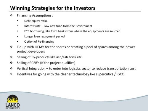 Presentation on Case I & Case II Bidding Projects ... - Infraline