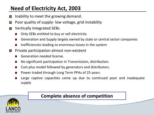 Presentation on Case I & Case II Bidding Projects ... - Infraline