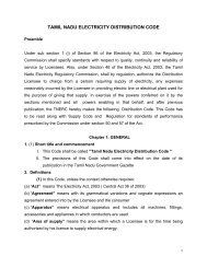 Draft Of Tamil Nadu State Supply Code Infraline