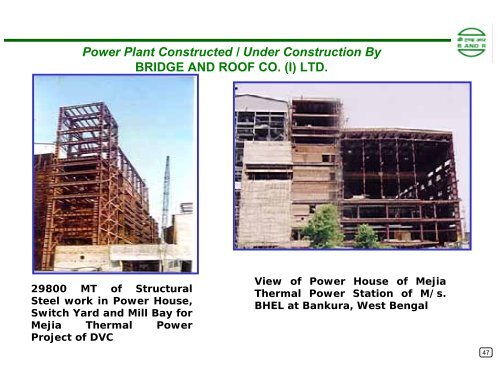 BRIDGE AND ROOF CO. (INDIA) LIMITED - Infraline