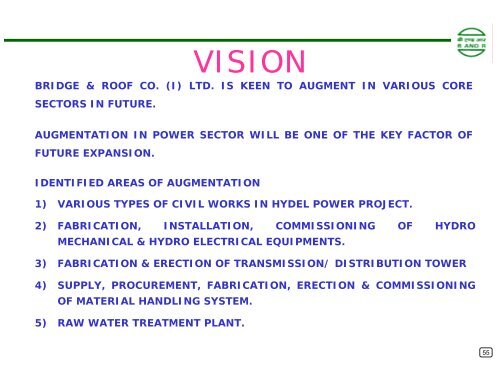 BRIDGE AND ROOF CO. (INDIA) LIMITED - Infraline