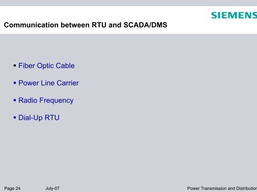 Power Transmission and Distribution - Infraline