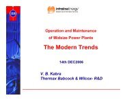 O&M of Mid Sized Power Plants: The Modern Trends - By ... - Infraline