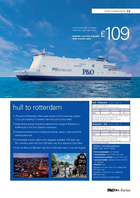 ferry guide 2010 | EDITION 1 - P&O Ferries