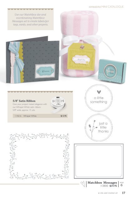 Download the Occasions Mini Catalogue - Stampin' Up!