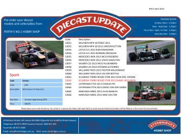 Pre-order your diecast models and collectables from ... - Stanbridges