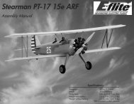 E-flite PT-17 Stearman manual - Great Hobbies
