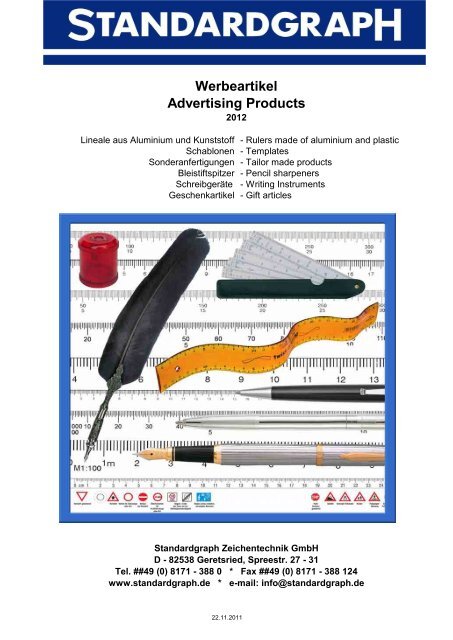 aluminium - Standardgraph Zeichentechnik GmbH