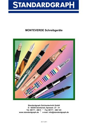 Infokatalog als PDF - Standardgraph Zeichentechnik GmbH