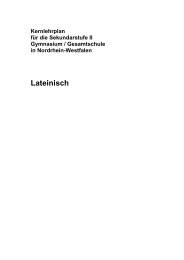 Kernlehrplan Latein (Endfassung) - Standardsicherung NRW