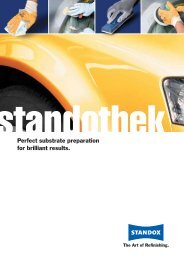 Standothek: Perfect substrate preparation for brilliant results. - Standox