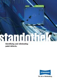 Identifying and eliminating paint defects. - Standox