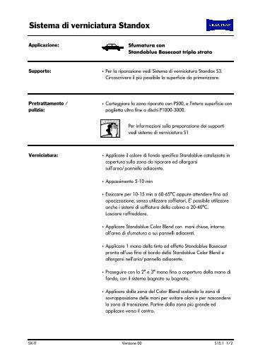 Sfumatura con Standoblue Basecoat (triplo strato) - Standox