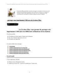 partager une imprimante USB avec la Livebox Play - Assistance ...