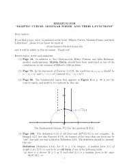 Erratum for Elliptic Curves, Modular Forms and Their L-functions