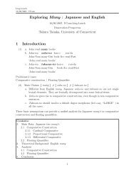 Exploring Many : Japanese and English 1 Introduction - University of ...