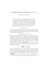 ON CERTAIN CLOSED SUBGROUPS OF SL(2,Z p[[X]]). 1 ...