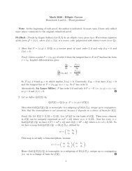 Solutions to the additional problems in Hw 2 and Hw 3.