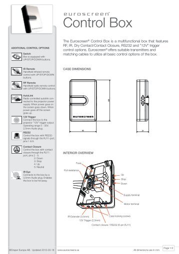 Control Box - Draper Group Ltd