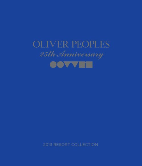 Book 25th anniversary Oliver Peoples - Luxottica