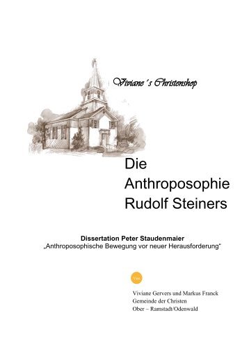 Anthroposophie Rudolf Steiners