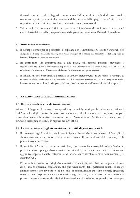 Relazione sulla remunerazione - Luxottica