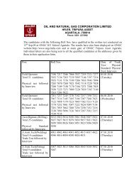 Recruitment test held on September 13, 2009 for Field ... - ONGC