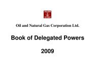 Book of Delegated Powers 2009 - ONGC
