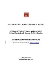 Materials Management Manual - ONGC