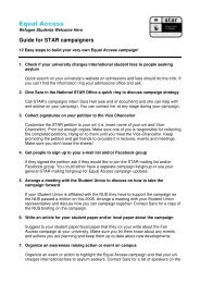 Guide to Equal Access campaign - Student Action for Refugees