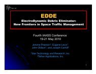 ElectroDynamic Debris Eliminator (EDDE) - Star Technology and ...