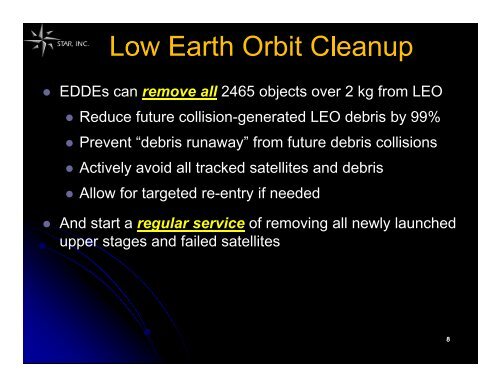 ElectroDynamic Debris Eliminator (EDDE) - Star Technology and ...