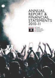 ANNUAL REPORT & FINANCIAL STATEMENTS 2010-11 - STAR