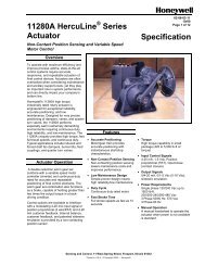 11280A HercuLine Series Actuator Specification