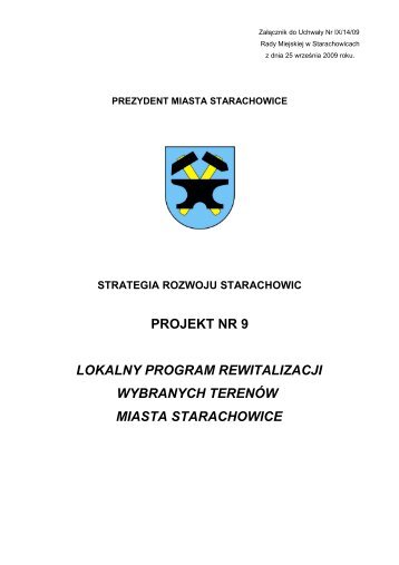 "Lokalny Program Rewitalizacji wybranych terenÃ³w ... - Starachowice