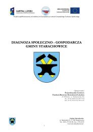 Diagnoza SpoÅeczno-Gospodarcza Gminy Starachowice