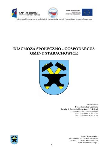 Diagnoza SpoÅeczno-Gospodarcza Gminy Starachowice